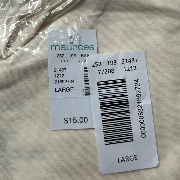 Maurices large cream tank - Picture 2 of 2
